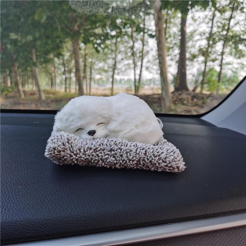 קישוטים לרכב חתולים חמודים מדומים ישנים קישוט למכוניות בובת חתלתולים קטיפה מקסימה צעצוע מתנות לילדים אביזרי רכב