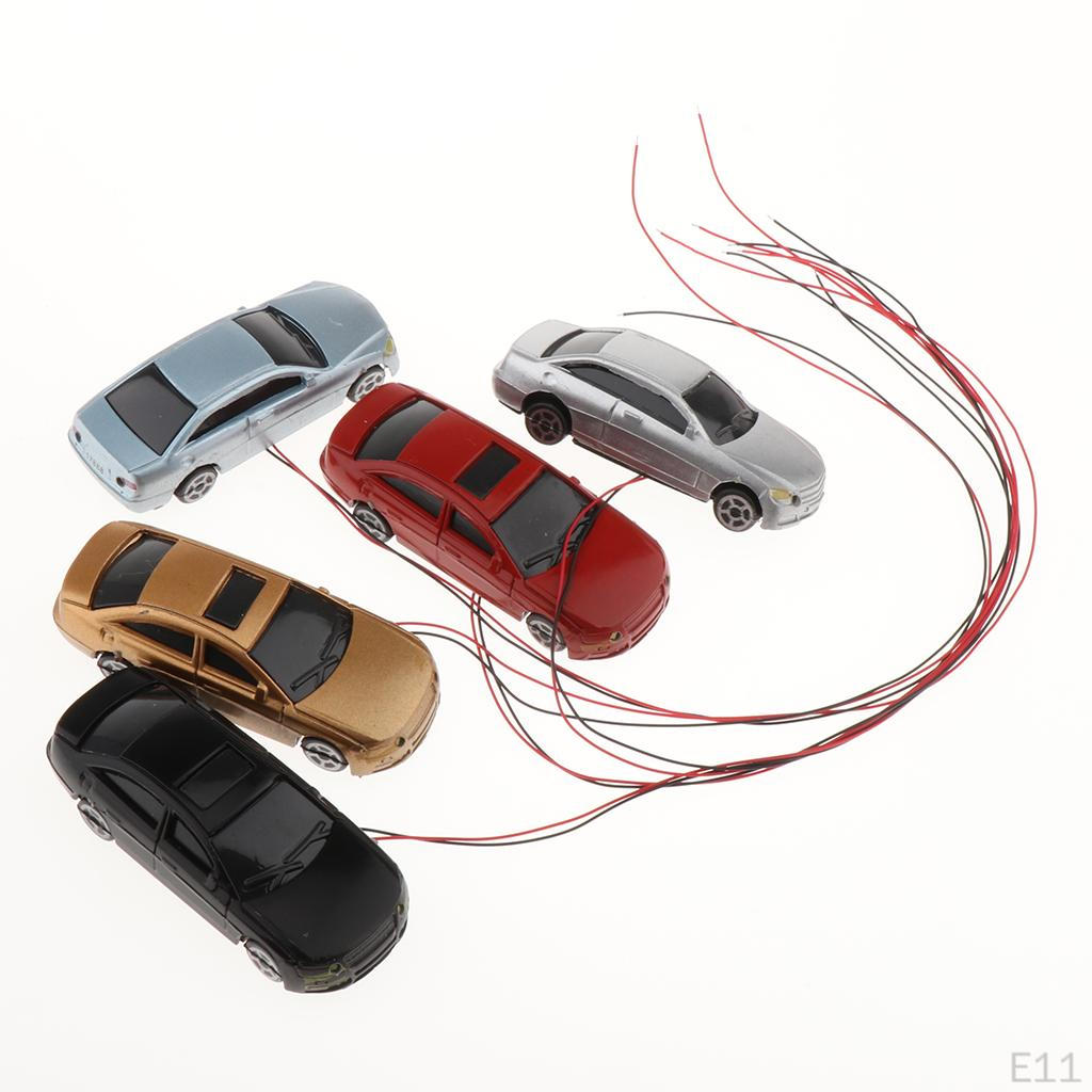 5pc Shine Model Miniature Table Accessory Parking Scenery