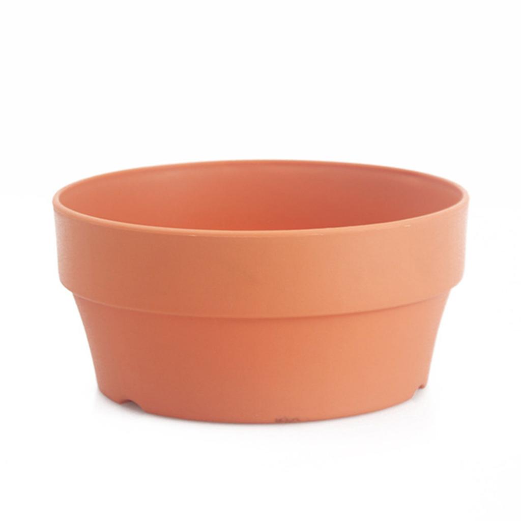 Plant Pot/Tray with Drainage Holes Imitation Ceramic Pot/Plate Gardening Supply