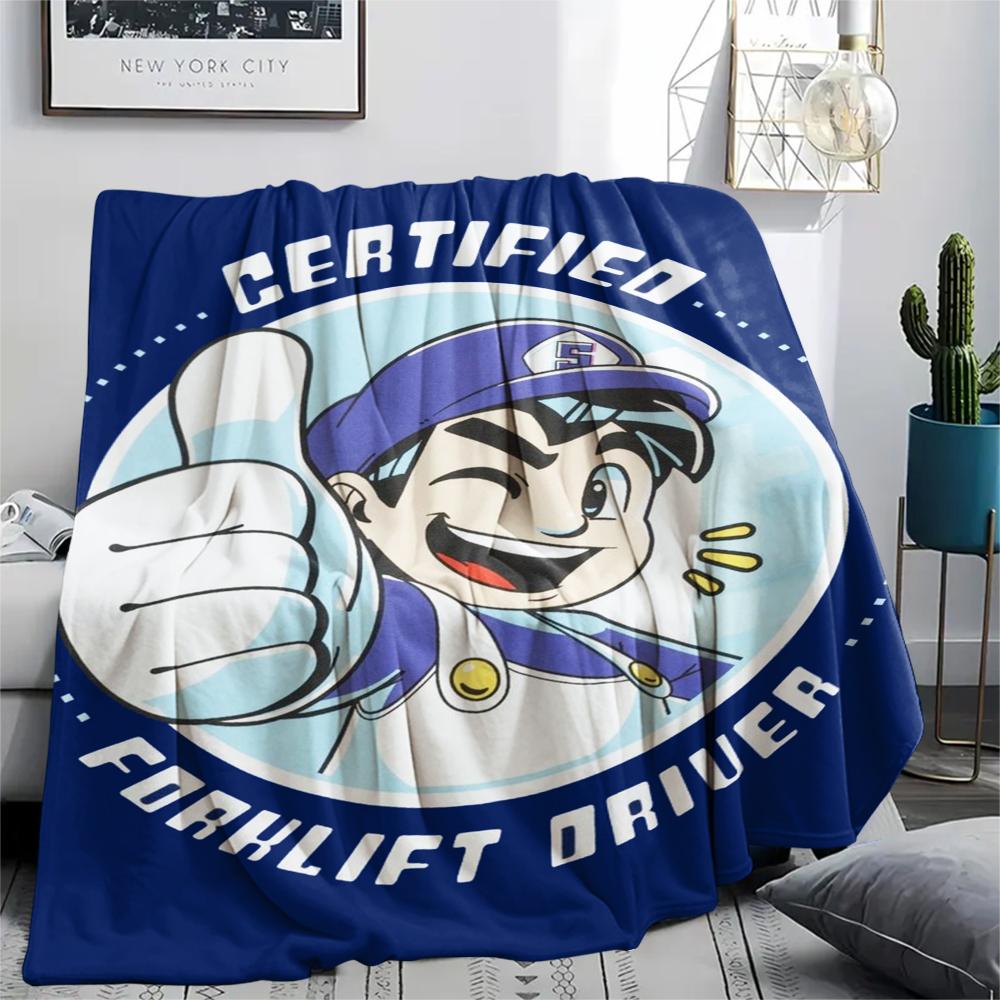 1pz Coperta in Flanella con Stampa SMG4, Alta qualità Confortevole per Tutte le Stagioni, Decorazione per la Casa, Calore e Comfort, Perfetta per Regali di Natale168