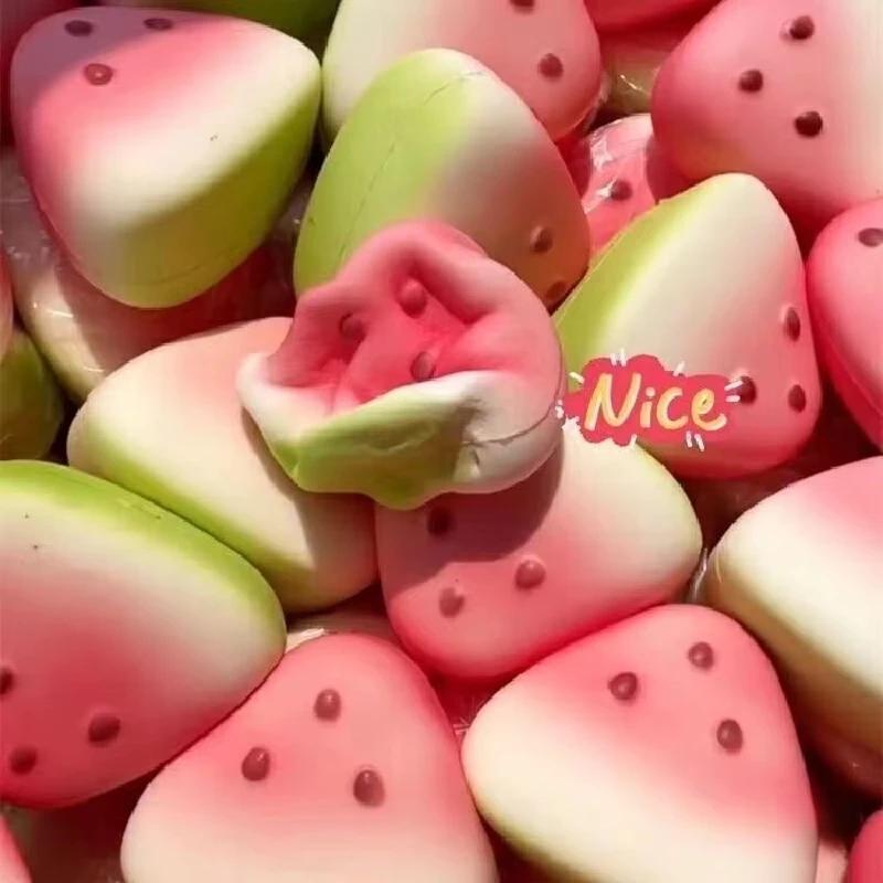 Squishy Watermelon Fidget Toy Anti-Stress Slow Rising Fruit Pinch Squeeze Stress Reliever Funny Pressure Reducer Prop Party Gift