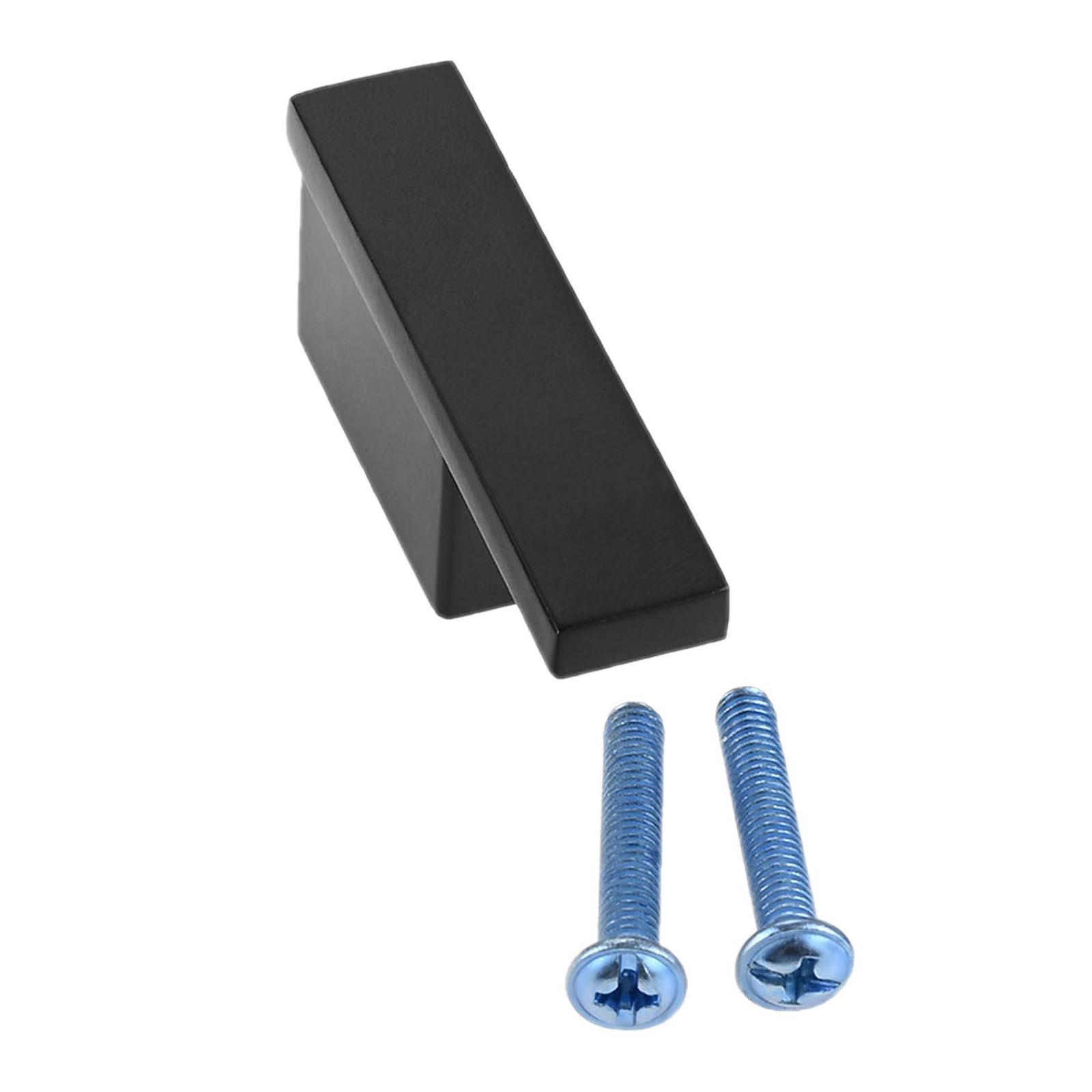 

1PC Luxury Cupboard Dresser Pulls with Screws Kitchen Handles Wardrobes Closet Knobs Cabinet Drawer Knob Handles for Furniture чорний