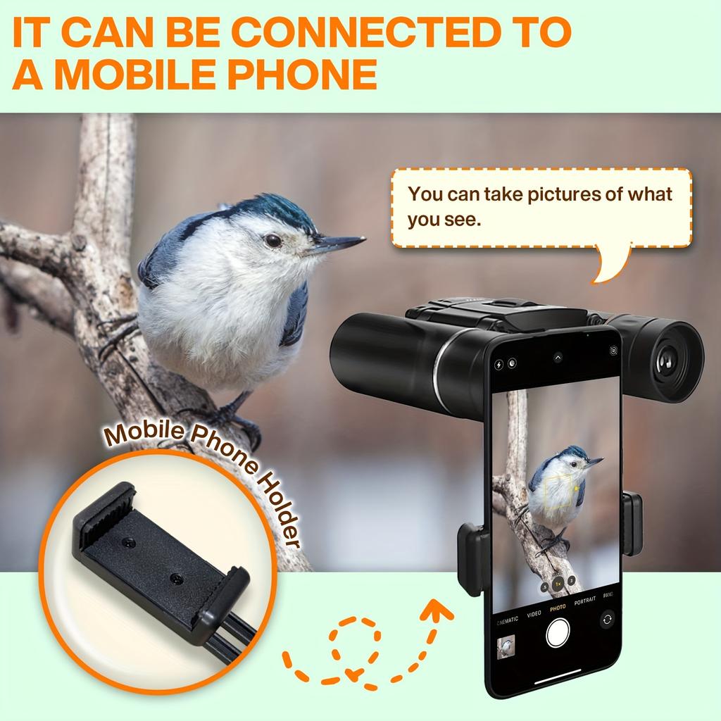 800×25 Powerful Binoculars Long Range BAK4 Telescope HD Portable Folding Low Light Monocular 4K For Outdoor Hunting Camping