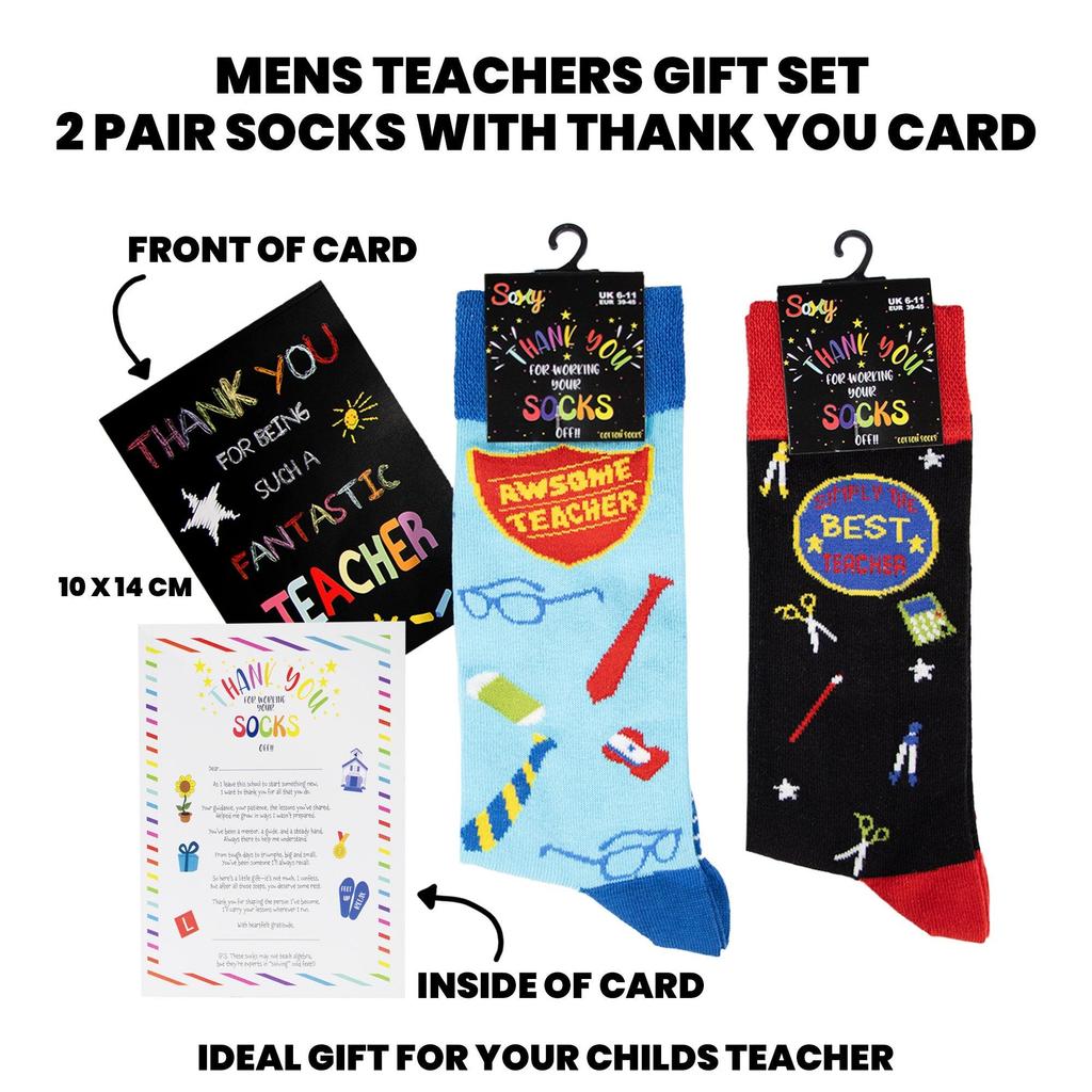 Public Dealz Herren Pack Lehrer Baumwollsocken (Packung mit 2)