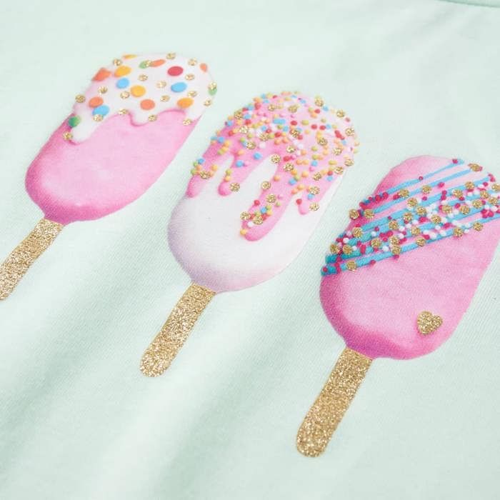 T-shirt pour enfants menthe claire 92/104/116/128/140