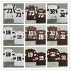 Cleveland Browns Retro Football Jersey Mens Cotton Embroidered Team Sport Uniform Rugby Fans
