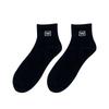 Men's Spring and Summer Leisure Simple Solid Color Letter Sports Flat Tube Socks