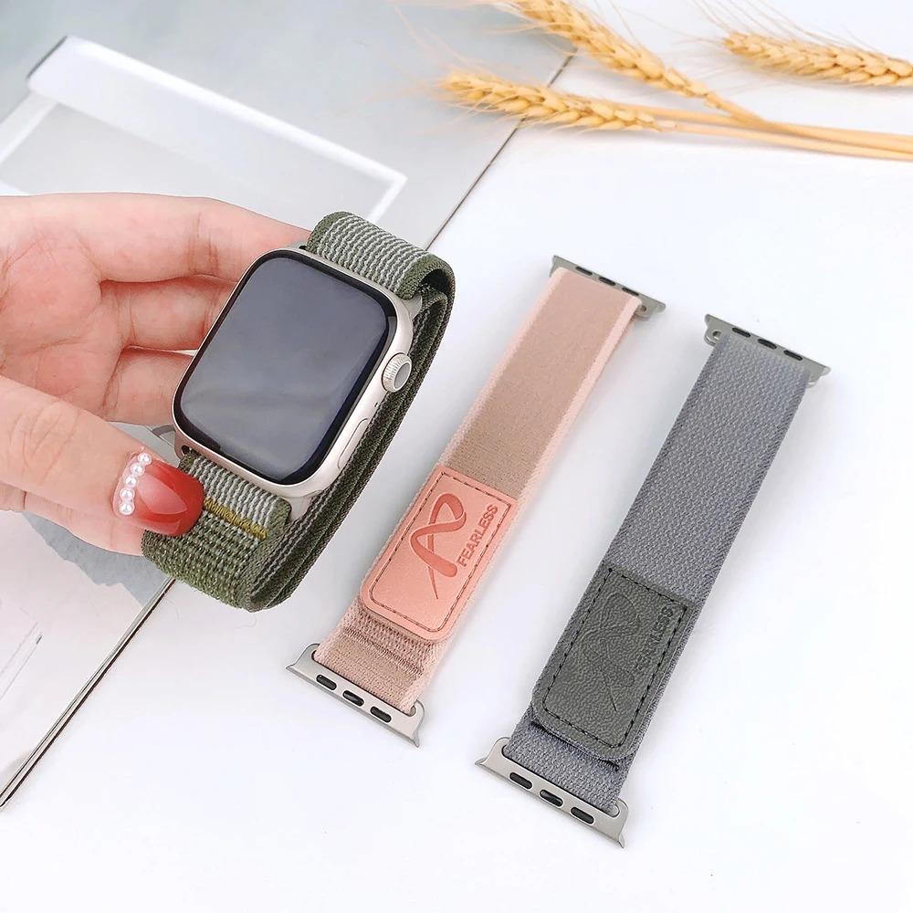 Nylon Trail Loop Strap For Apple Watch Ultra Band 49mm 46mm 42mm 45mm 41mm 44mm 40mm 38mm Bracelet for iWatch Series 11 10 9 8 7 6 5 4 SE Accessory