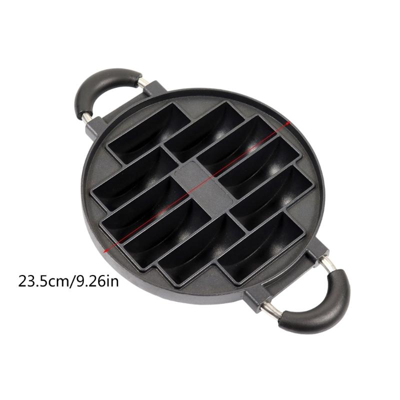 Egyszerű és Szép 10 Lyukú Öntött Alumínium Sütőforma Torta Sütőforma Omlett Sütőforma Tapadásmentes Sütőformák Konyhai Használatra