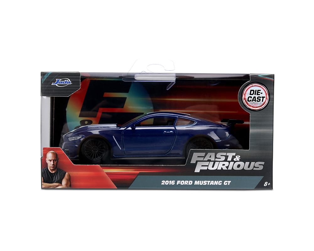 JADA TOYS 1/32 Fast & Furious Ford Mustang GT 2016 Blue Diecast Model Car [Parallel Import]
