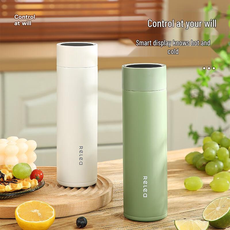RELEA Smart LED Display Insulated Water Bottle