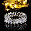 Wholesale Eternity Band Promise ring 925 Sterling silver Diamond cz Engagement Wedding Rings for women Men Finger Party Jewelry