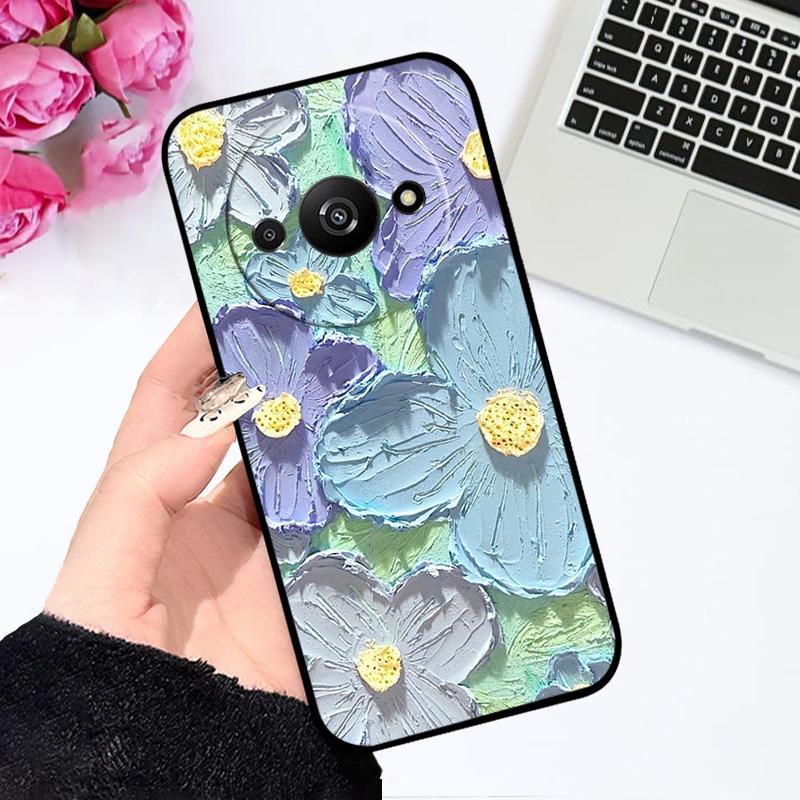 Soft Case For Redmi A3 A3x 4G Silicone TPU Phone Cover For Xiaomi Redmi A3 Pro Fashion Luxury Printing Coque Fundas Protector