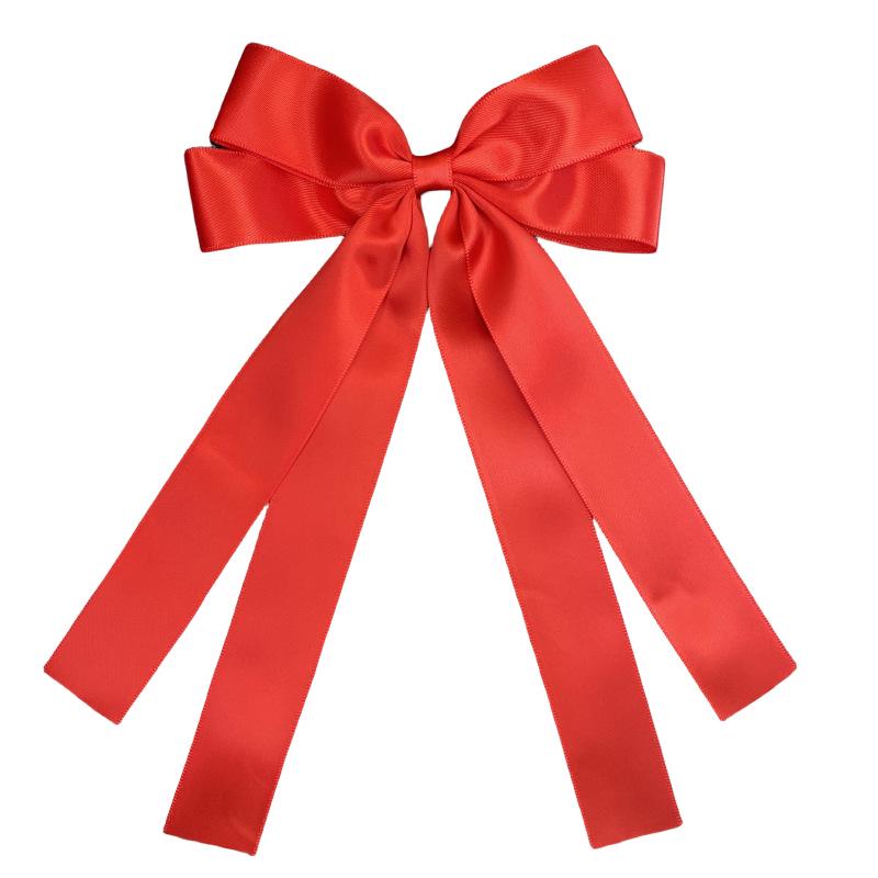 Euro-Korean Double Bow Ribbon Hair Clip - Versatile, Elegant Princess Headwear