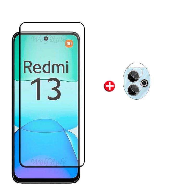 

6-в-1 Для Xiaomi Redmi 13 Скло Для Redmi 13 Загартоване Скло 9H HD Захисне Скло Екрану Для Redmi 13 Redmi13 Скло Камери For Redmi 13(4G)