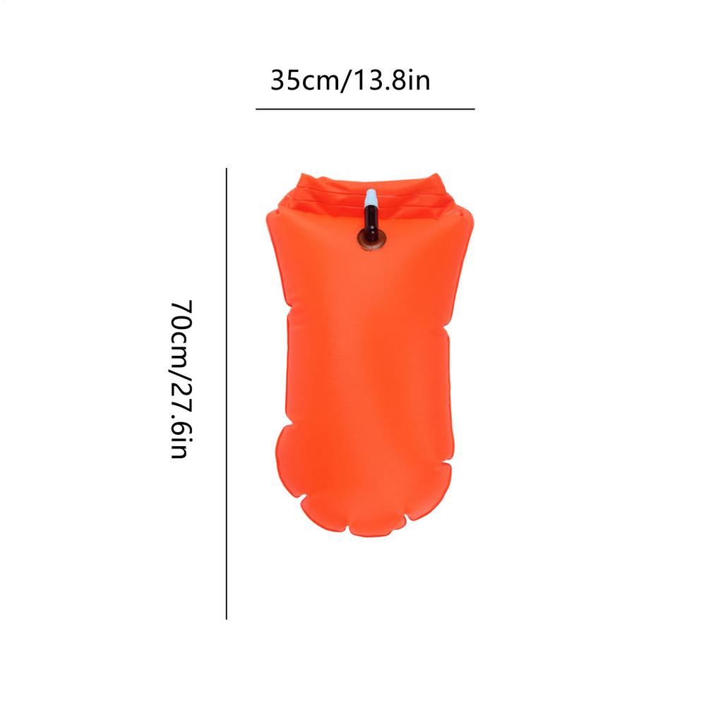 Outdoor Swim Safe Buoy Inflatable Life Saving Swim Buoy PVC Inflated Air Drying Bag Drift Bag For Swimming Pool Open Water