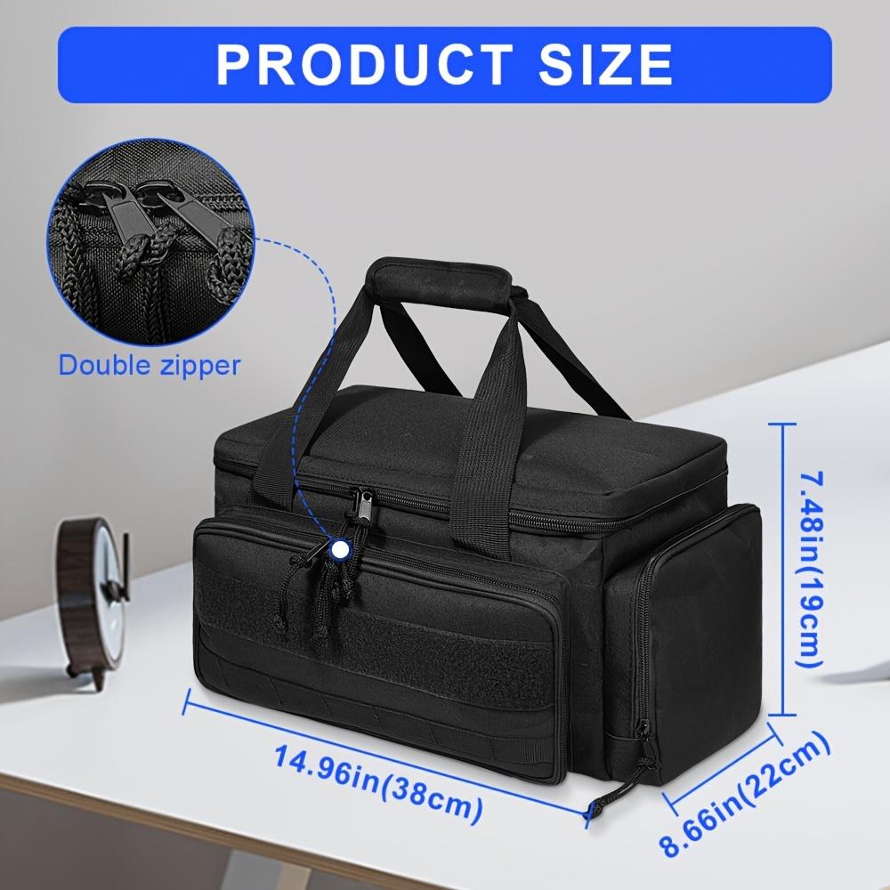 

14-Inch Tactical Tool Bag Scratch-Resistant Bottom Durable Organizer for Electricians Maintenance Craftsmen чёрный