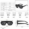  Fashion Square Women Gradient Sunglasses Leopard Shades Retro Men Clear Lens Glasses Frame UV400