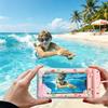 Waterproof Floating Phone Pouch Touch Screen Underwater Photography Dry Bag Cartoon Design with Lanyard for Beach Swim Dive Drif