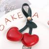 Cute Cherry Keychain Heart Keyring for Clothing Bag Jewelry Gift Backpack Charm