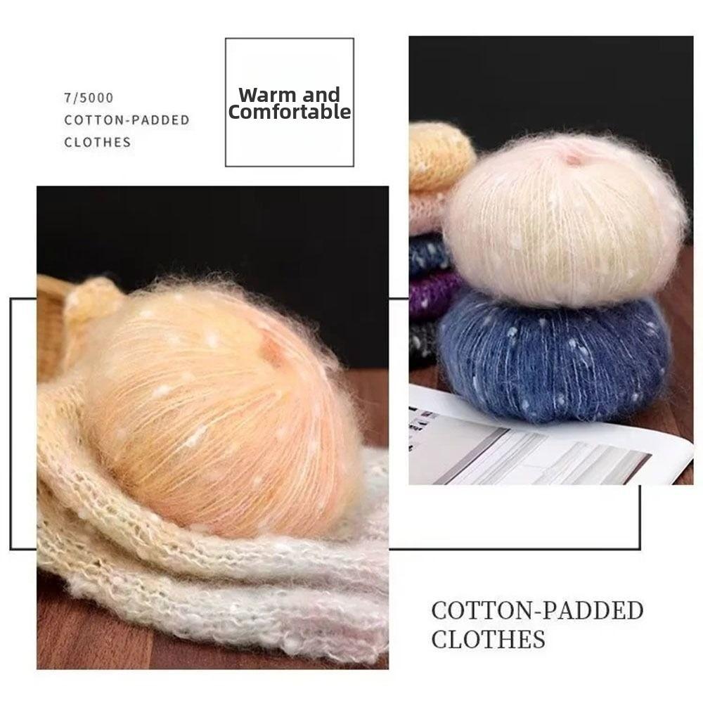Super Soft Mohair Yarn Colorful Hand-Knitted Yarn  for Making Sweaters Shawls Blankets Handicrafts