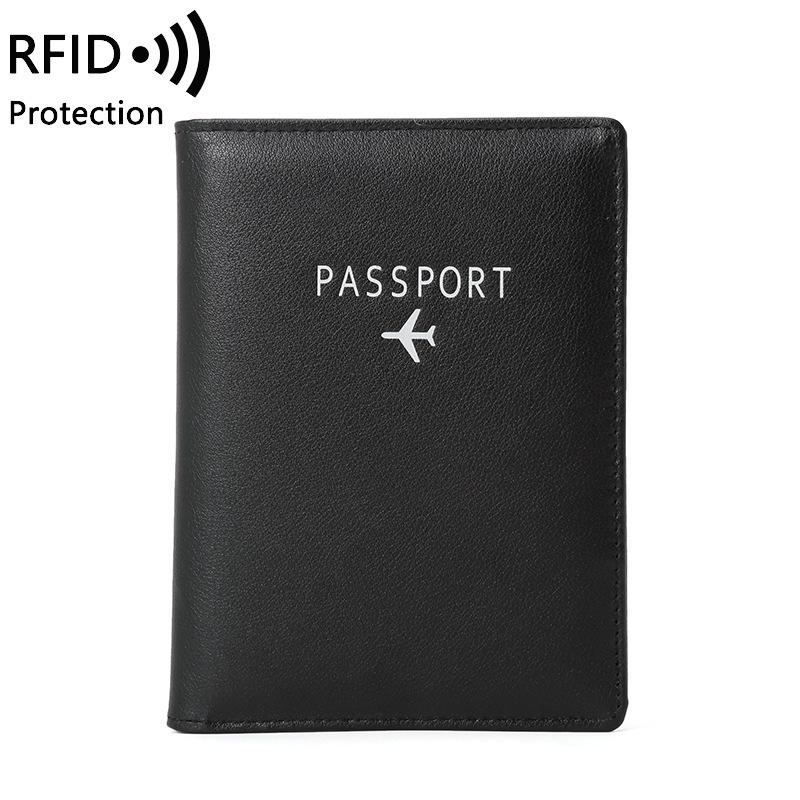 Anti-theft Brush Passport Bag Men and Women Multifunctional ID Bag Travel Wallet Ticket Holder