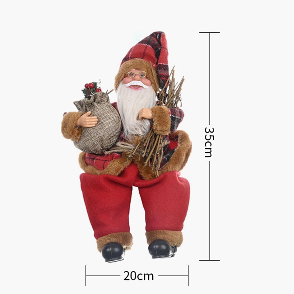 Xmas Tree Ornament Figurine Santa Claus Doll Santa Figure Kids Gift Merry Christmas Decorations