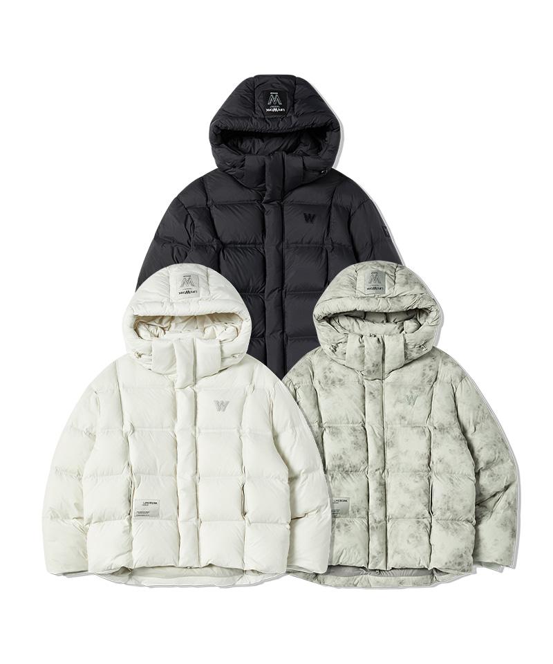 Lifework Soft Air Mix Quilted Hooded Down Jumper