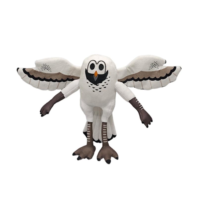 Neue 99 Nächte im Wald Plüschtier-Spielartikel: Brauner Elch (stehend und sitzend), weiße Eule, Stofftierkissen – ideales Geschenk für Kinder