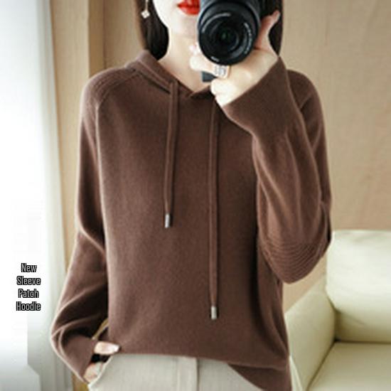 French Chic Lace Base V-Neck Velvet Sweater - Women's Long Sleeve Knitted Top
