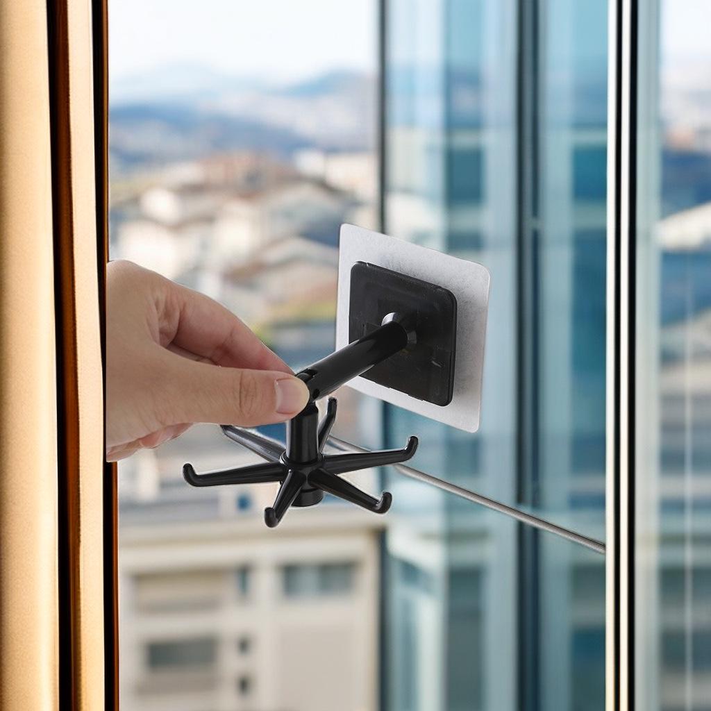 

Многофункциональные рядные крючки для кухни и ванной комнаты с креплением без сверления, 360° Black (Out of Stock)