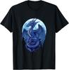 Night Sky Celestial Fantasy Moonlit Dragon T-Shirt