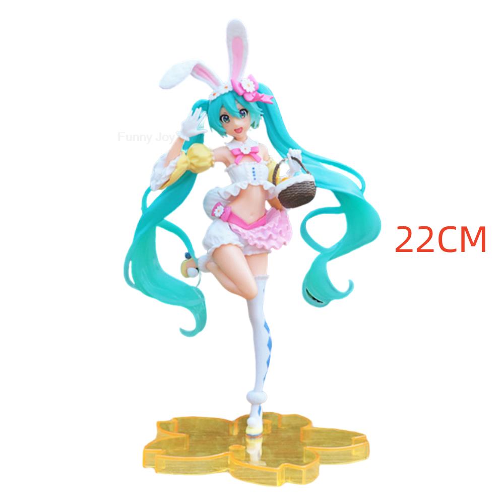 Non-Toxic Anime Figure Cherry Blossoms Dress Action Figures Kawaii Swimsuit Vocaloid Pvc Collectible Model Toys Children Gift