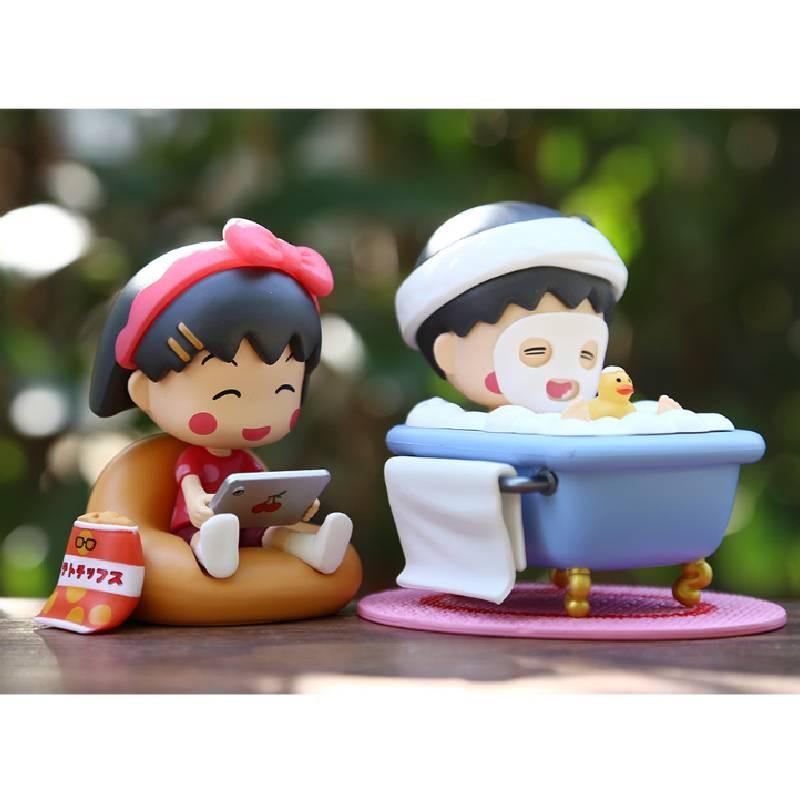 Whimsical Cherry Maruko Anime Figure Adorable Pvc Collectible Doll For Decoration