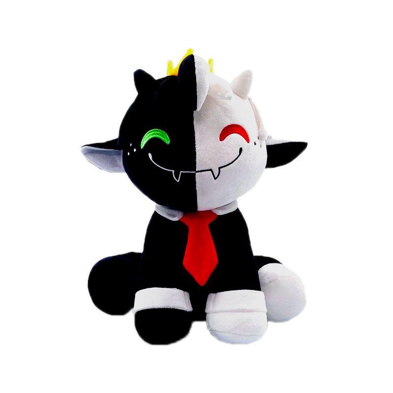 Adorable New Ranboo Sit Cute Plush Toy Black And White Smiley Sheep Doll For Kids