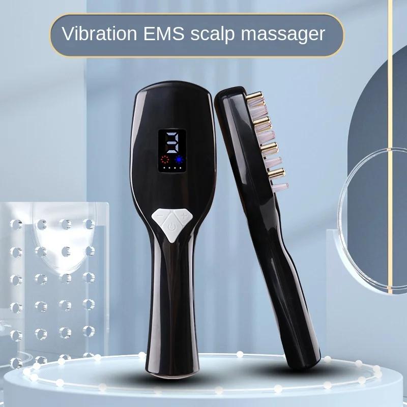 Microcurrent essential oil introduction nursing anti hair loss medication comb electric red blue light meridian massage comb