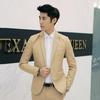 Men's Fashion One Button Suit Coat Wedding Business Casual Slim Lapel Jacket
