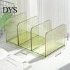Heavy Duty Desktop Book Holder Clear Acrylic Bookends, Stable Non Slip Organizer, Document Storage Solution File Holder, for Office Home Ad