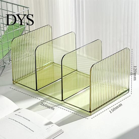 Heavy Duty Desktop Book Holder Clear Acrylic Bookends, Stable Non Slip Organizer, Document Storage Solution File Holder, for Office Home Ad