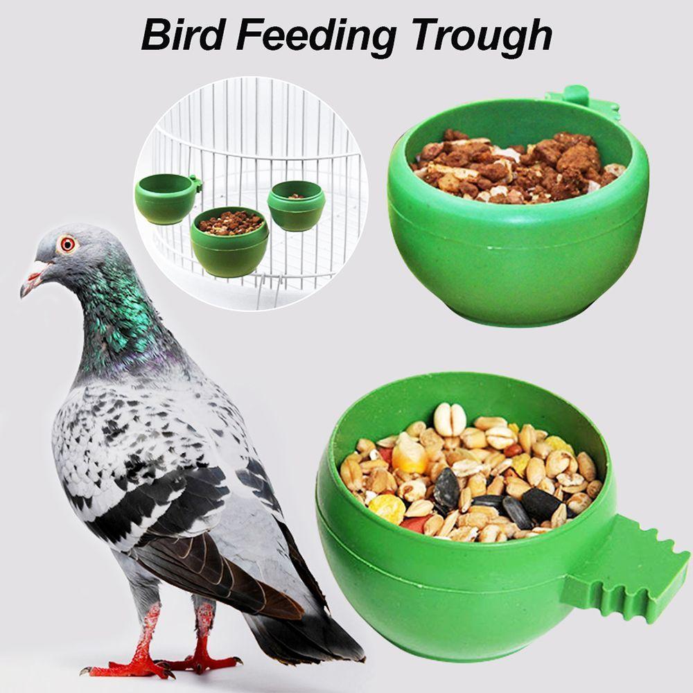 

3Pcs Bird Parrot Food Bowl Water Feeder Green Cup Bird Supply Feeding Bowl Pet Products S