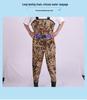 Tide-Chaser Children's Waterproof Wading Suit: One-Piece Clamming Overalls with Rain Boots for Beach and Kindergarten Adventures
