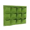 12 Pockets Hanging Wall Planter Bag Degradable Vertical Greening Planter  Outdoor Gardening