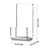 10pcs Acrylic Record Display Stand Shelf Clear Wall Mounted Vinyl Record Holder Stand Wall Hooks Record Album Storage Rack