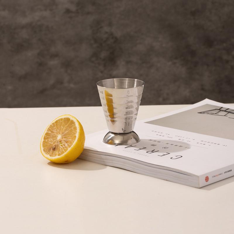 1/2 Bucăți Pahare Cocktail Bar Cupă Măsurare Băuturi Amestecate 75ml Shaker Cocktail Oțel Inoxidabil 3 în 1 Măsură Jigger Accesorii Petrecere Bar