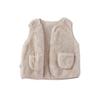 1-5 Years Kids Warm Fleece Vest Sleeveless Button Top