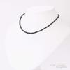 Hematite Magnetic Necklace for Stainless with String Tag [Barzaz] Women, Steel, 40cm, Black,