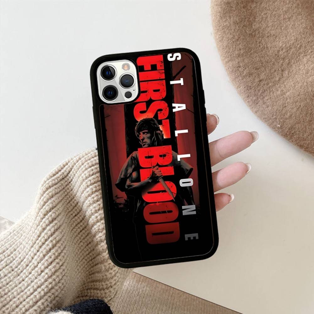 1pc Movie Rambo First Blood Phone Case For IPhone 17 16 15 14 13 Plus 12 11 Pro Max PC+TPU Cases Back Cover