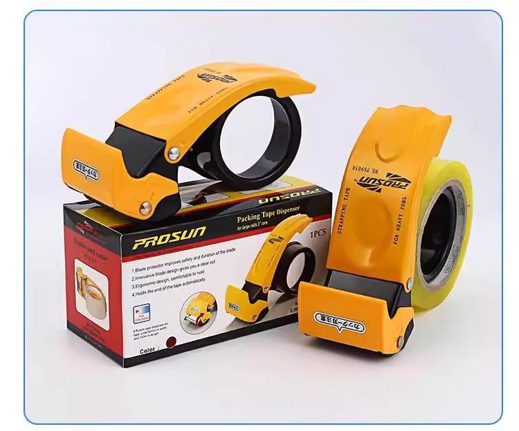 Transparent Metal Tape Dispenser - Adhesive Sealing Machine