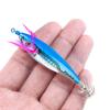 Simulation Shrimp Cuttlefish Bait 7cm Bionic Wooden Shrimp Fake Bait 3D Eyes with Hooks for Fishing Lovers