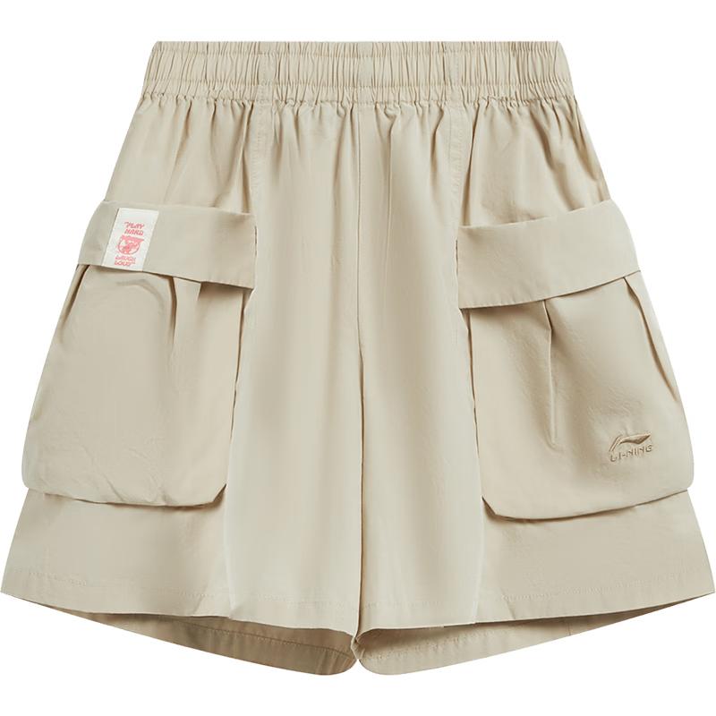 LI-NING Girls  Loose Fit Casual Sport Shorts 140